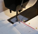 Back stitch the dart