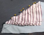 Pin pleats to top