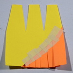 Pleating taped