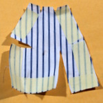 Tape the sides and bottom to prevent fraying